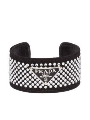 pulsera prada mujer|Pulsera De Metal Con Cristales Cristal/negro .